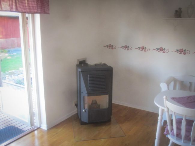 Pelletskamin utan skorsten